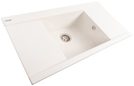 Sudoper Atlas 96 bijeli sa sifonom