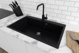 Sudoper Bogema sa sifonom - crni