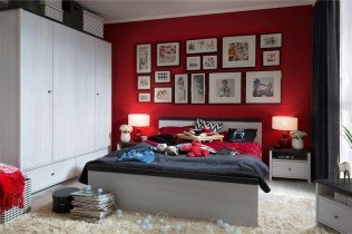 Black Red White - Krevet Porto - 90x200 cm