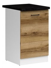 Donji element Junona Line desni - bijela/svijetli hrast - 50 cm