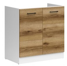 Element za sudoper Junona Line - bijela/svijetli hrast - 80 cm