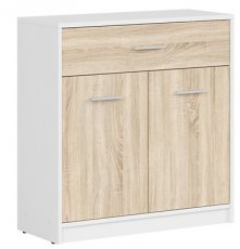 Komoda Nepo Plus - bijela/sonoma hrast