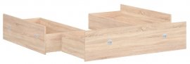 Ladice za krevet Nepo Plus - 160x200 cm - sonoma hrast