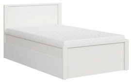 Krevet Kaspian 120/T - 120x200 cm - bijela
