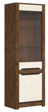 Vitrina Russo 69 cm - travanjski hrast/perla sjaj