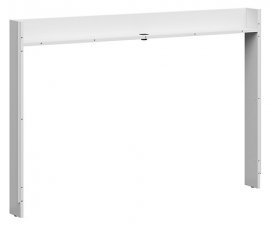 Multimedijska polica za krevet Tetrix B - 140x200 cm - visoki bijeli sjaj