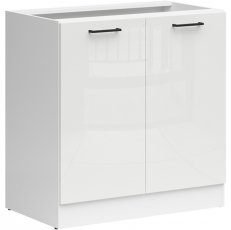 Donji element Junona Line - bijela/kreda sjaj - 80 сm