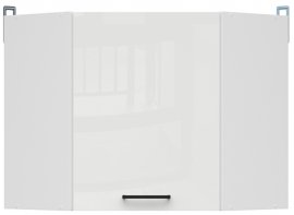 Kutni gornji element Junona Line - bijela/kreda sjaj - 60x60 сm