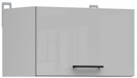 Gornji element Junona Line - bijela/sivai visoki sjaj - 50 cm