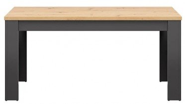 Black Red White - Blagovaonski stol na razvlačenje Hesen - Graphite/artisan hrast