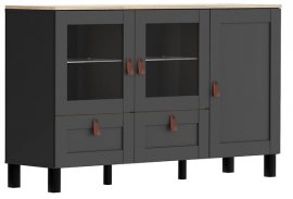 Vitrina Modeo niska - Graphite