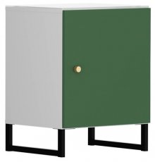 Noćni ormarić Modeo - Bijela/labrador