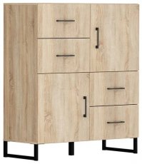 Komoda Modeo kvadratna s ladicama - Sonoma hrast