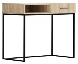 Radni stol s metalnim nogama Modeo - Sonoma hrast