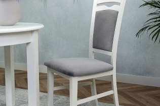 Black Red White - Blagovaonska stolica Lucan - Bijela/siva