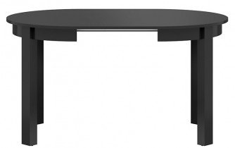 Black Red White - Blagovaonski stol na razvlačenje Bernardin - Crna