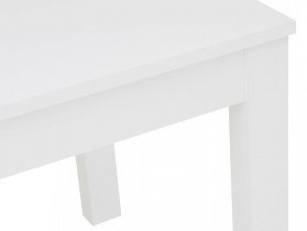 Black Red White - Blagovaonski stol na razvlačenje Bryk - Bijela