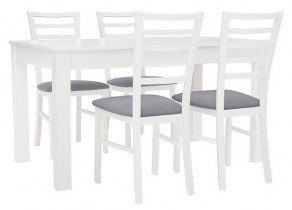 Black Red White - Blagovaonski stol na razvlačenje Bryk - Bijela