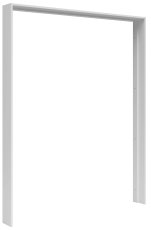 Masivna maskirna letvica za ormar Tetrix 153 cm - bijeli sjaj