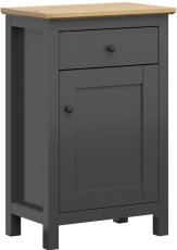 Komoda Hesen 66 cm - grafit/umjetni hrast