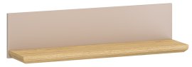 Zidna polica Idello 90 cm - taupe/hrast kameni