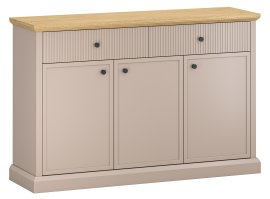 Komoda Idello 3v2l - taupe/hrast kameni