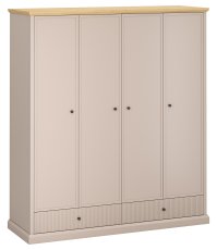 Garderobni ormar Idello 4d2s - taupe/hrast kameni