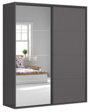 Garderobni ormar s kliznim vratima i ogledalom Flex Set №237 - 200 cm