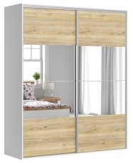 Ormar s kliznim vratima i ogledalom Flex Set №240 - 200 cm