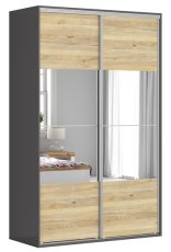 Ormar s kliznim vratima i ogledalom Flex Set №243 - 150 cm