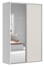 Garderobni ormar s kliznim vratima i ogledalom Flex Set №245 - 150 cm