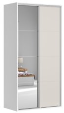 Garderobni ormar s kliznim vratima i ogledalom Flex Set №246 - 120 cm