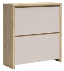 Komoda s četiri vrata Kaspian - hrast mauvella/kašmir