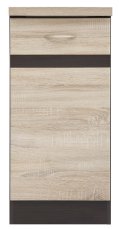 Donji ormarić Junona Line lijevi 40 cm (radna ploča) - wenge/sonoma hrast