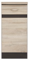 Donji ormarić Junona Line desni 40 cm (radna ploča) - wenge/sonoma hrast