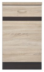 Donji ormarić Junona Line desni 50 cm (radna ploča) - wenge/sonoma hrast