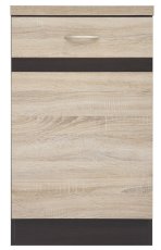 Donji ormarić Junona Line desni 50 cm (radna ploča) - wenge/sonoma hrast