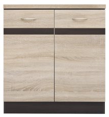 Donji ormarić Junona Line 80 cm (radna ploča) - wenge/hrast sonoma