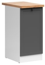 Donji ormarić Junona Line lijevi 40 cm (radna ploča) - grafit 