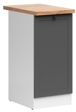 Donji ormarić Junona Line desni 40 cm (radna ploča) - grafit 