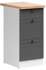 Donji ormarić s ladicama Junona Line 40 cm (radna ploča) - grafit