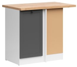 Donji kutni ormarić Junona Line desni 100 cm (radna ploča) - grafit