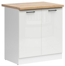Donji element Junona Line desni 40 cm - bijela/graphite 