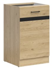 Donji ormarić Junona Line lijevi 50 cm (bez radne ploče) - hrast bernstein