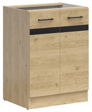 Donji ormarić Junona Line 60 cm (bez radne ploče) - hrast bernstein