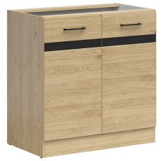 Donji ormarić Junona Line 80 cm (bez radne ploče) - hrast bernstein