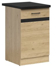 Donji ormarić Junona Line lijevi 50 cm (radna ploča) - hrast bernstein