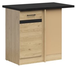 Donji kutni ormar Junona Line desni 100x60 cm (radna ploča) - hrast bernstein