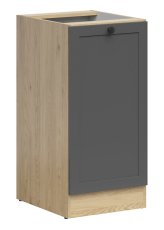 Donji ormarić Junona Line lijevi 40 cm (bez radne ploče) - hrast bernstein/grafit