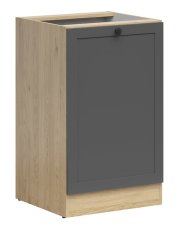 Donji ormarić Junona Line lijevi 50 cm (bez radne ploče) - hrast bernstein/grafit